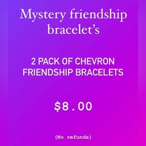 Mystery pack of two chevron bracelets.